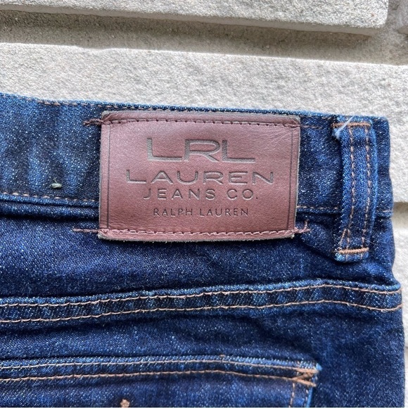 Lauren Ralph Lauren Dark Wash Boot Cut High Waist Jeans Sz8 - Picture 9 of 11